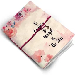 aldivo Handmade Diary Notebook With Be Creative, Be Unique, Be The Star! Printed Cover Design A5 Diary Unruled 160 Pages image 3
