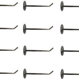 12 Pcs 6" inch Steel Wall Mount Display Hooks Hanger for Mobile Jewellery shop Steel Dress Pack of 12 Hangers ForDress-10