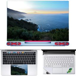 SDM 3in1 Accessories Combo Kit - Laptop skin sticker Decal with Touch Pad Skin Guard , trackpad skin transparnt Compatible for HP Laptops 15.6 Inch (Customizable) natural image122 Combo Set-image-76