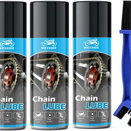 weyride Bike Chain Lubricant Spray with Cleaning Chain Bursh For All Chain w_b3 Rust protection Prevent Chain Breakage Chain Oil (150ml Each) Chain Oil-picture-5