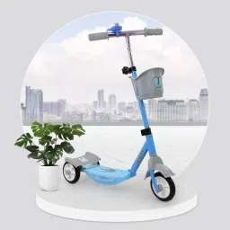 3-wheel Noddy scooter for Kids with Bell and Basket (Blue)…-picture-17