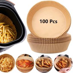 100pc Air Fryer Disposable Paper Liner, Non-Stick Paper, Oil-Proof & Water-Proof Airfryer Tray-picture-11