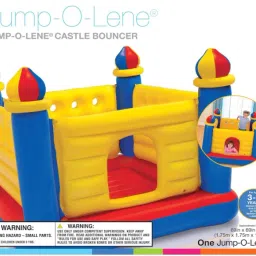 NEW IN BOX INTEX JUMP-O-LENE CASTLE BOUNCER WITH PUMP Inflatable Hoppers & Bouncer-14