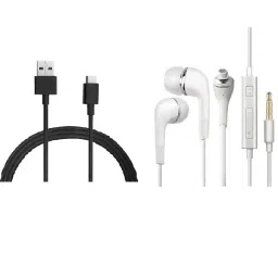 Cable Accessory Combo for Xiaomi Redmi 4 / Redmi Mi3 / Redmi Mi4 / Redmi Mi4i / Redmi Note 4 / Redmi Note 3 / Redmi 3s / Redmi 3s Prime / Redmi 2 / Redmi 2s / Redmi 2 Prime / Mi Note 4G / Mi Note 2 / Xiomi Mi Redmi 2S Prime / Xiaomi Redmi 3 S Prime / Xiaomi Redmi 3S Prime Charger Cable ; Mi Charger USB Cable | Mi Charging Cable | Redmi Mi Data Cable | Xiaomi Data Cable | Mi Original Quality Data Cable | Redmi Note 4 Charger Cable | Redmi 4 USB Charging Cable | Redmi Note 4 Data Cable | Redmi Usb Cable and earphone-image-1