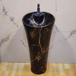 Pedestal One-Piece Wash Basin Premium Grade Ceramic's Designer Pedestal One-Piece Wash Basin Pedestal Basin-8