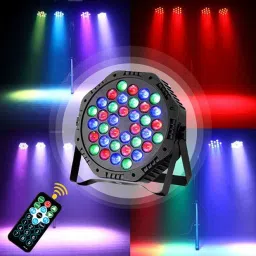 36 LED DJ PAR Light for Wedding, Disco, Home Use | Color Changing RGB Light Shower Laser Light-7