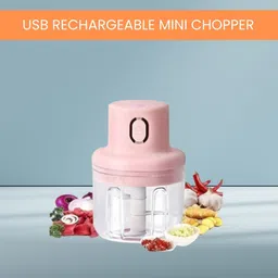 roar Mini Rechargeable Chopper, Electric Chopper for Onion, Garlic and VegetableC18 Electric Vegetable & Fruit Chopper-picture-28