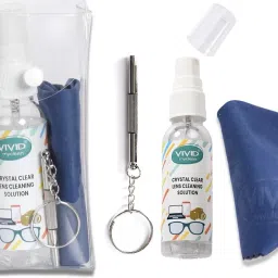 VIVID VividVision® 50ML spray-contains NO Detergent, NO foam, cleaning cloth, Screw Driver-Cleans Any Lens or Screen(Spectacles,Mobile,Laptop) Eyeglass Repair kit - Pack of 1Lens Cleaner-picture-18