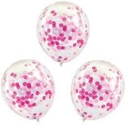 Solid 30 Pink Confetti Balloons For Valentine Day,Wedding,Birthday,Anniversary Balloon-image-68