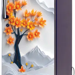 125 cm 3D Modern Design Fridge Sticker | Self Adhesive | Waterproof for Fridge Removable Sticker-image-97