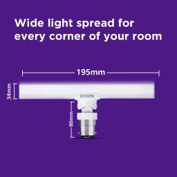 ecolink 12 W Basic T-Bulb B22 LED Bulb image 3