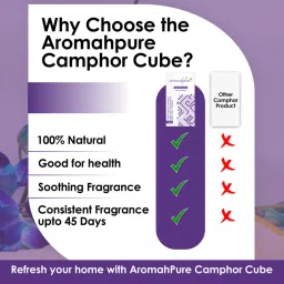 aromahpure Camphor Cube (Cocktail+Lavender) Blocks image 4