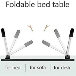 pivotal Multipurpose Foldable Table with Cup Holder, Study , Bed ,Table, Portable Wood Portable Laptop Table image 4
