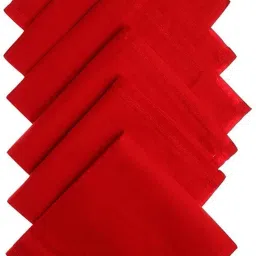 QUEERY Cotton Handkerchiefs Hanky For Men ["Red"] Handkerchief-image-38