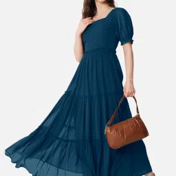 Solid Georgette Stitched Anarkali Gown-image-84