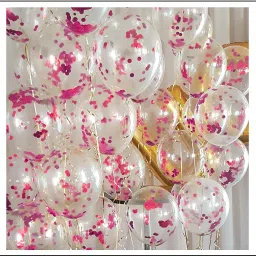 Printed INK Glitter Transparent Confetti Balloons Balloon-12