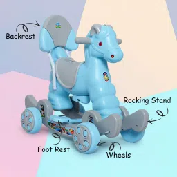 Horse Ride On for Kids - Murphy Super 2-in-1 Rideons & Wagons Non Battery Operated Ride On-4