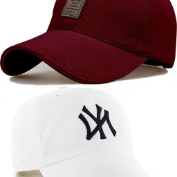 Solid, Self Design, Embroidered Sports/Regular Cap-image-29