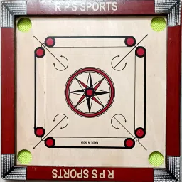 Carrom Board 20 Inch with Wood Coin (Red Frame) 50 cm Carrom Board-image-85