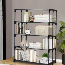 Bookcase Metal Open Book Shelf-37
