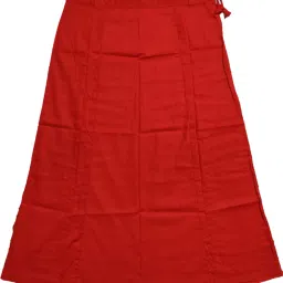 house of common Red-peti Pure Satin, Pure Silk Petticoat-image-2