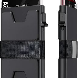 Men & Women Casual, Travel, Trendy, Formal Black Aluminium RFID Card Holder-image-46