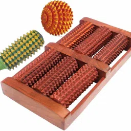 Wooden Roller Hand & Foot Massager for Body Stress Acupressure Feet cum Mind Care/wooden hand and foot massager/wooden accupressure massagers/roller wooden massager-image-51