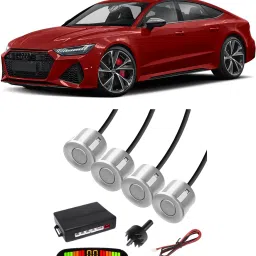 AB25 Silver Car Reverse Parking Sensor with LED Display 4 Sensor A25 Parking Sensor-image-5