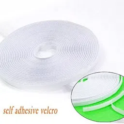 buyagain HDPE - High Density Poly Ethylene Infants Washable 2x5 ft white Window Insect Net with Strong Self Adhesive Hook & Loop Tape Mosquito Net image 2