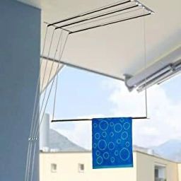 Steel Ceiling Cloth Dryer Stand Deluxe 6 Feet x 3 Pipes Balcony Cloth Dryer/Roof Hanger-picture-15