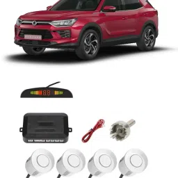AB499 Silver Car Reverse Parking Sensor with LED Display 4 Sensor A499 Parking Sensor-25