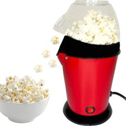 Measuring Cup, Fast Popping, BPA-Free, Red Hot Air Popcorn Popper Maker Oil Free Electric Popcorn Machine 65 g Popcorn Maker-45