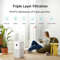 Xiaomi 4 Lite Triple Layer Filtration Air Purifier (Laser Particle Sensor, ACM17SC, White) image 2