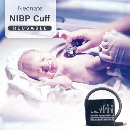 vsuremed Reusable NIBP Cuff for Multipara Patient Monitor (Neonatal(9-14cm)) Bp Monitor Cuff image 3