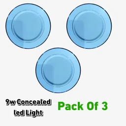 9 WATT LED CONCEALED LIGHT, COOL WHITE, PACK OF 3 Recessed Ceiling Lamp-25