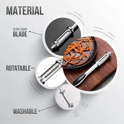 glnrm 3 in 1 Multifunctional Vegetable, Fruit Peelers, Potato Scraper or Chopper Straight Peeler image 5