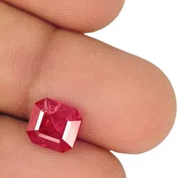 barmunda gems Red Cut Stimulated Ruby Gemstone-image-88