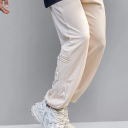 Men Solid White Track Pants-image-20
