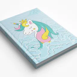 Blue unicorn hardbound Diary A5 Diary Ruled 200 Pages-25