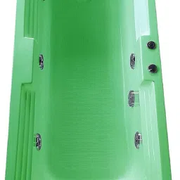 Sentosa Acrylic 6 Feet Drop-In Rectangular Bathtub with Jacuzzi Massage System - Green Alcove Bathtub-image-95