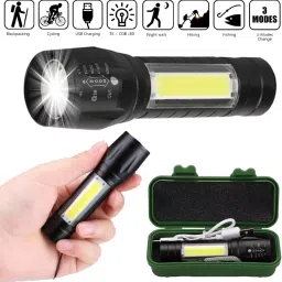 small sun Portable Lightweight Torch Rechargeable Small Bright LED Flashlight Torch image 4