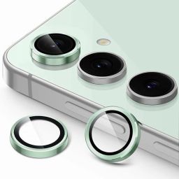 UNIKWORLD Back Camera Lens Ring Guard Protector for Samsung Galaxy S24 FE Metal Individual Ring Cover(Mint Green)-6
