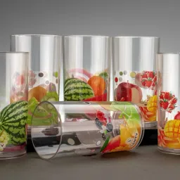 (Pack of 6) Stylish glass set Glass Set Water/Juice Glass Glass Set Water/Juice Glass-image-5