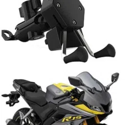 Bike Mobile X-Grip Holder With Charger For Yamaha-R15-V4 Bike Mobile Holder-26