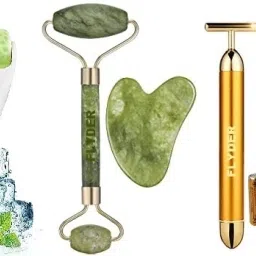 100% Natural Jade Roller-Gua Sha, T-Shape Massager, Ice Roller With 3D Massager.-image-69