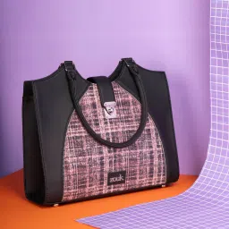Harriet Office Bag - Cashmere Noir (Pink) Messenger Bag-1