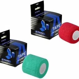 Cohesive Crepe Bandage Green & Red (Reusable & Waterproof, 5 cm X 4.5 Mtr) Crepe Bandage-image-46
