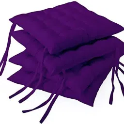 Square Chair Pad Seat Cushion Car Pad Office Chair Pad 16 inch X 16 Inch Cotton Solid Chair Pad Pack of 4-image-3
