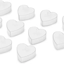 ARM - 81 WHITE- JASMINE Heart T LIGHT Candle-image-24
