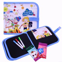Erasable Doodle Book Reusable Drawing Slate Painting Travel Art Kit for Kids-image-40